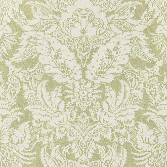 Purchase a sample of T72587 Chardonnet Damask, Chestnut Hill Thibaut Wallpaper