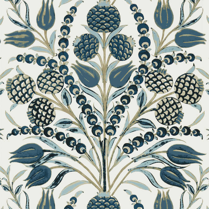 Purchase a sample of T72602 Corneila, Chestnut Hill Thibaut Wallpaper