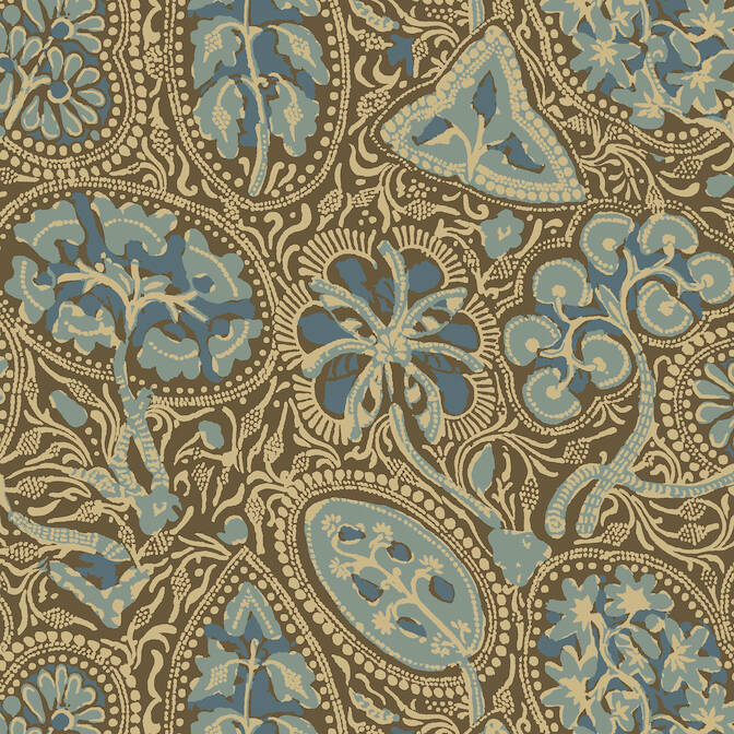 Purchase a sample of T88718 Cochin, Trade Routes Thibaut Wallpaper