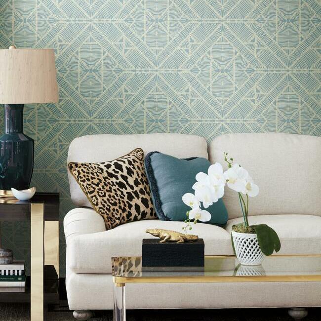 Purchase Tc2704 Tropics Resource Library Diamond Macrame York Wallpaper