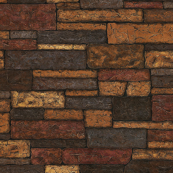 Find TLL41394 Echo Lake Lodge Charcoal Clayton Charcoal Stone Texture Wallpaper by Chesapeake Wallpaper
