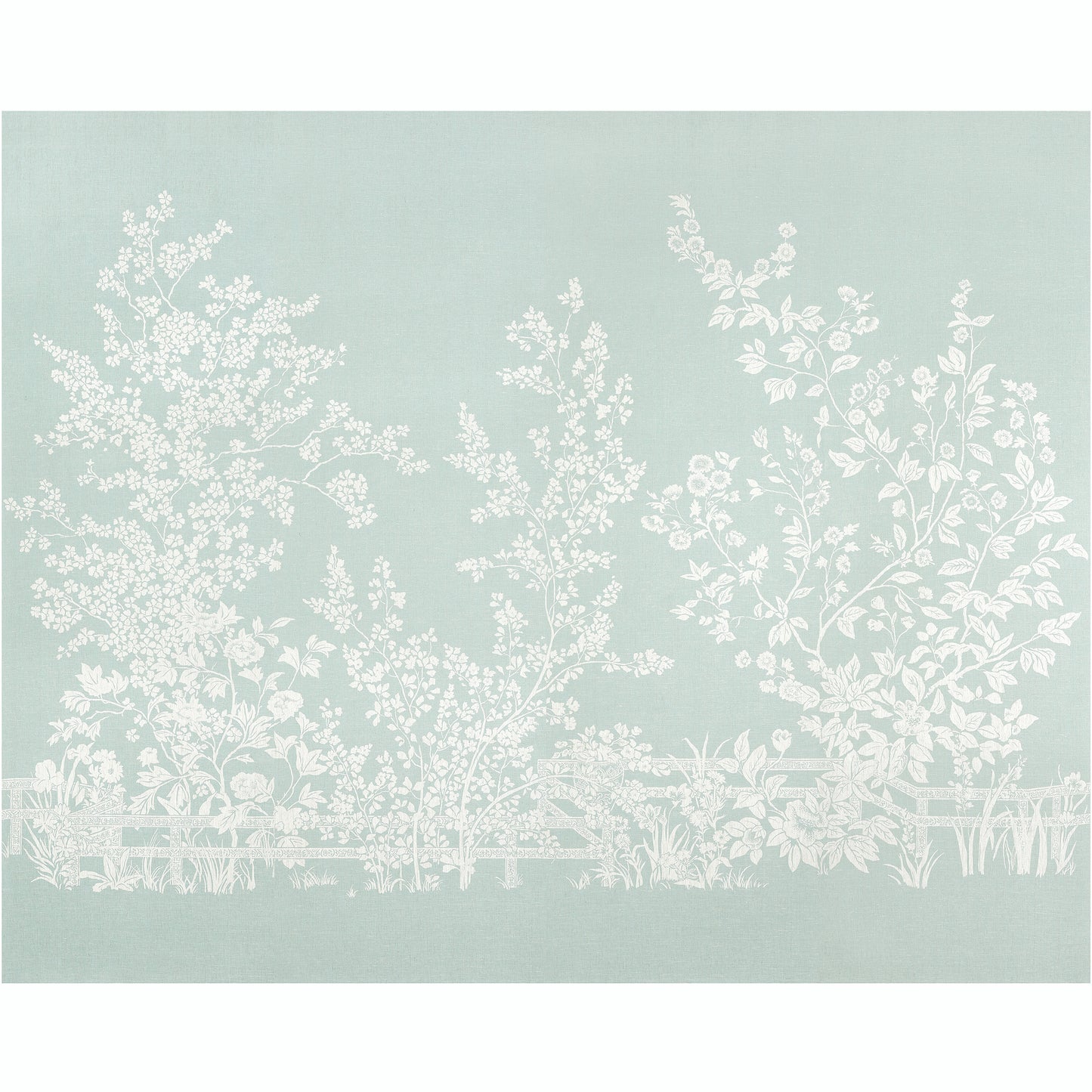 Purchase a sample of Tm10854 Villa Garden Mural by Set, Heritage by Thibaut Wallpaper