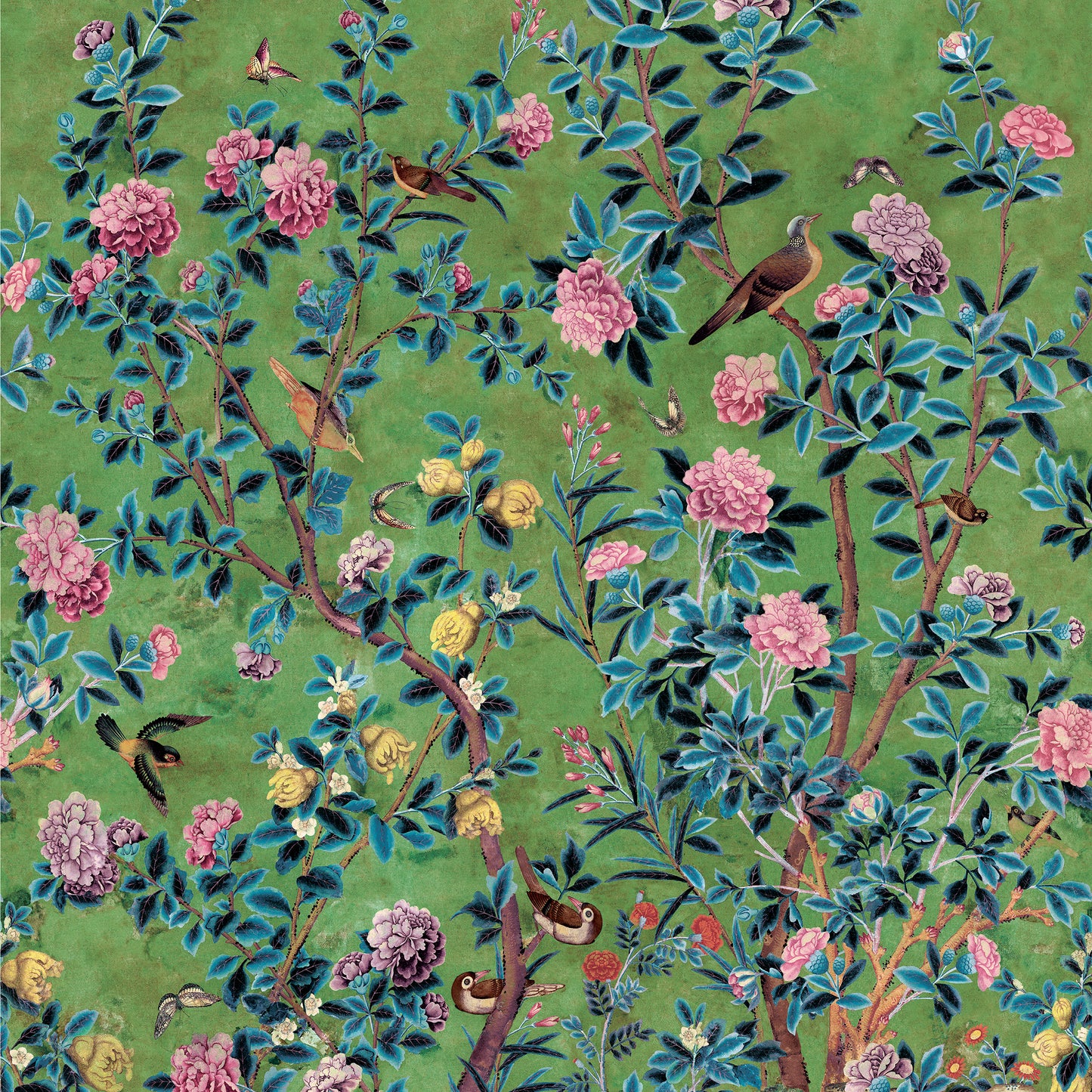 Purchase a sample of Tm13669 Jardin Bloom Mural, Grand Palace by Thibaut Wallpaper