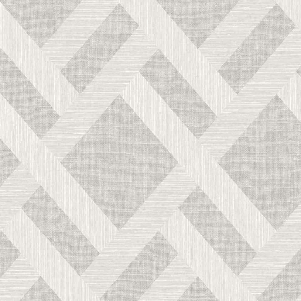 TS80808 | Linen Trellis, Grey - Seabrook Designs Wallpaper