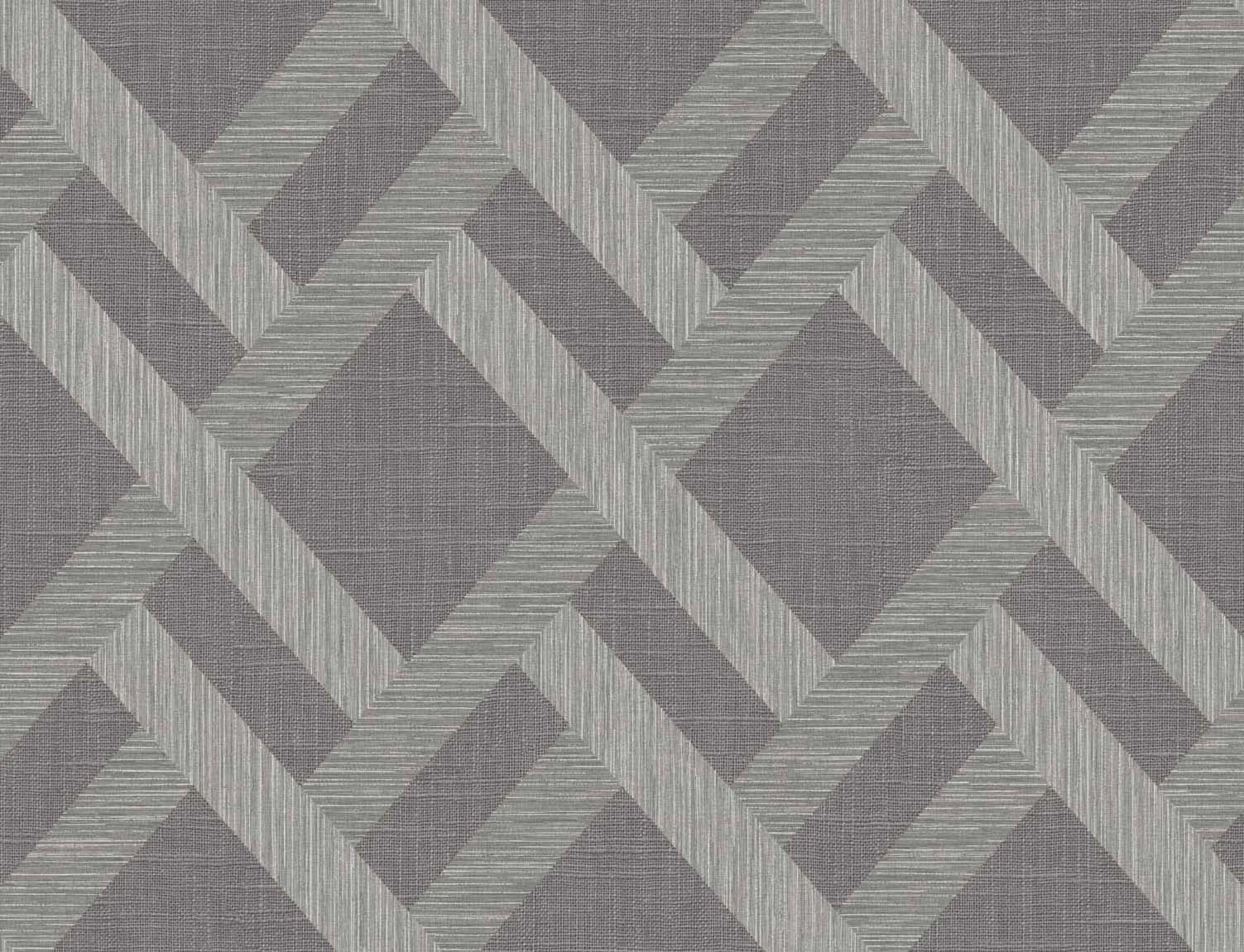 TS80818 | Linen Trellis, Grey - Seabrook Designs Wallpaper