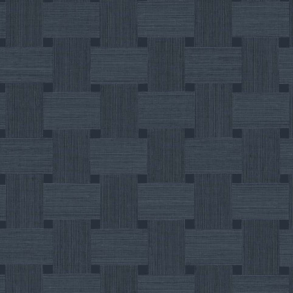 TS81802 | Basketweave, Blue - Seabrook Designs Wallpaper