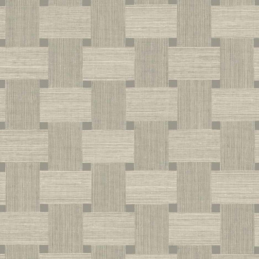 TS81805 | Basketweave, Beige - Seabrook Designs Wallpaper