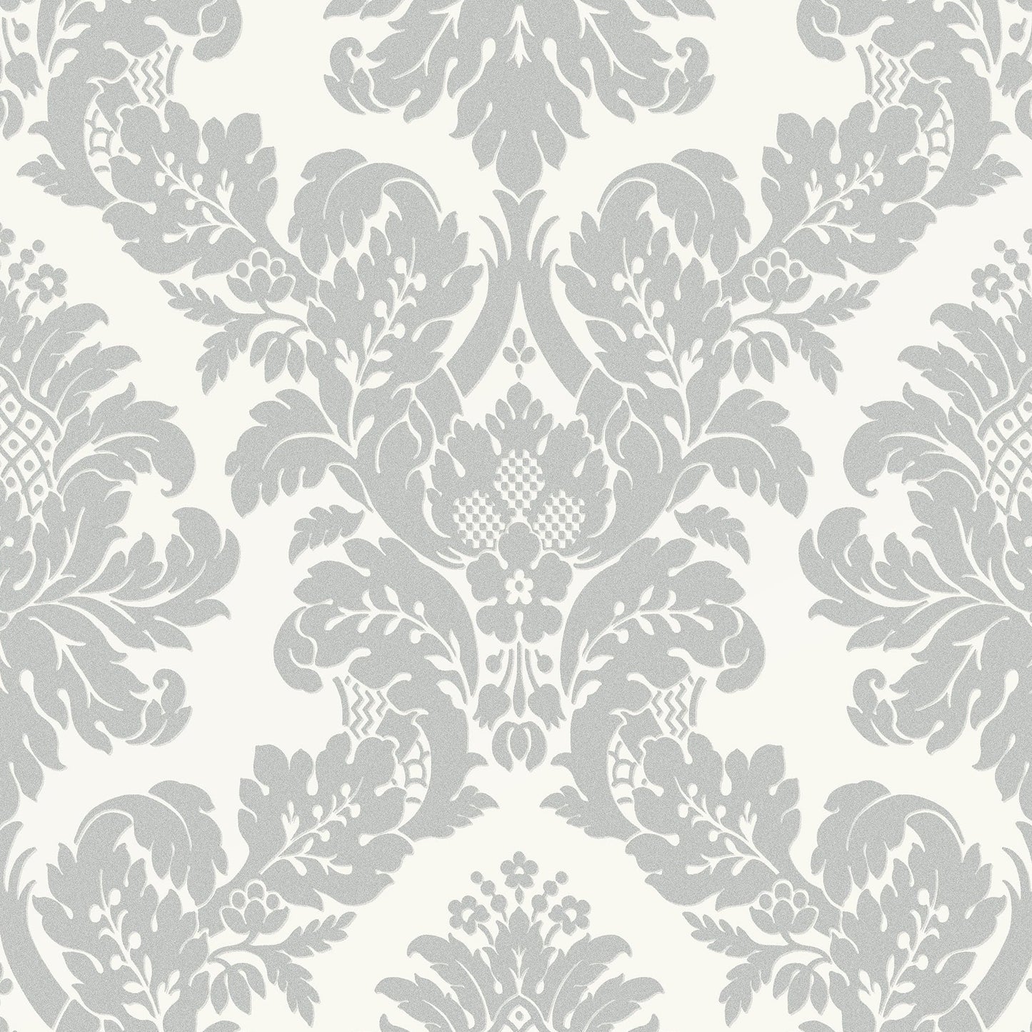 UK10432 | Classic Damask, Silver - Etten Gallerie Wallpaper