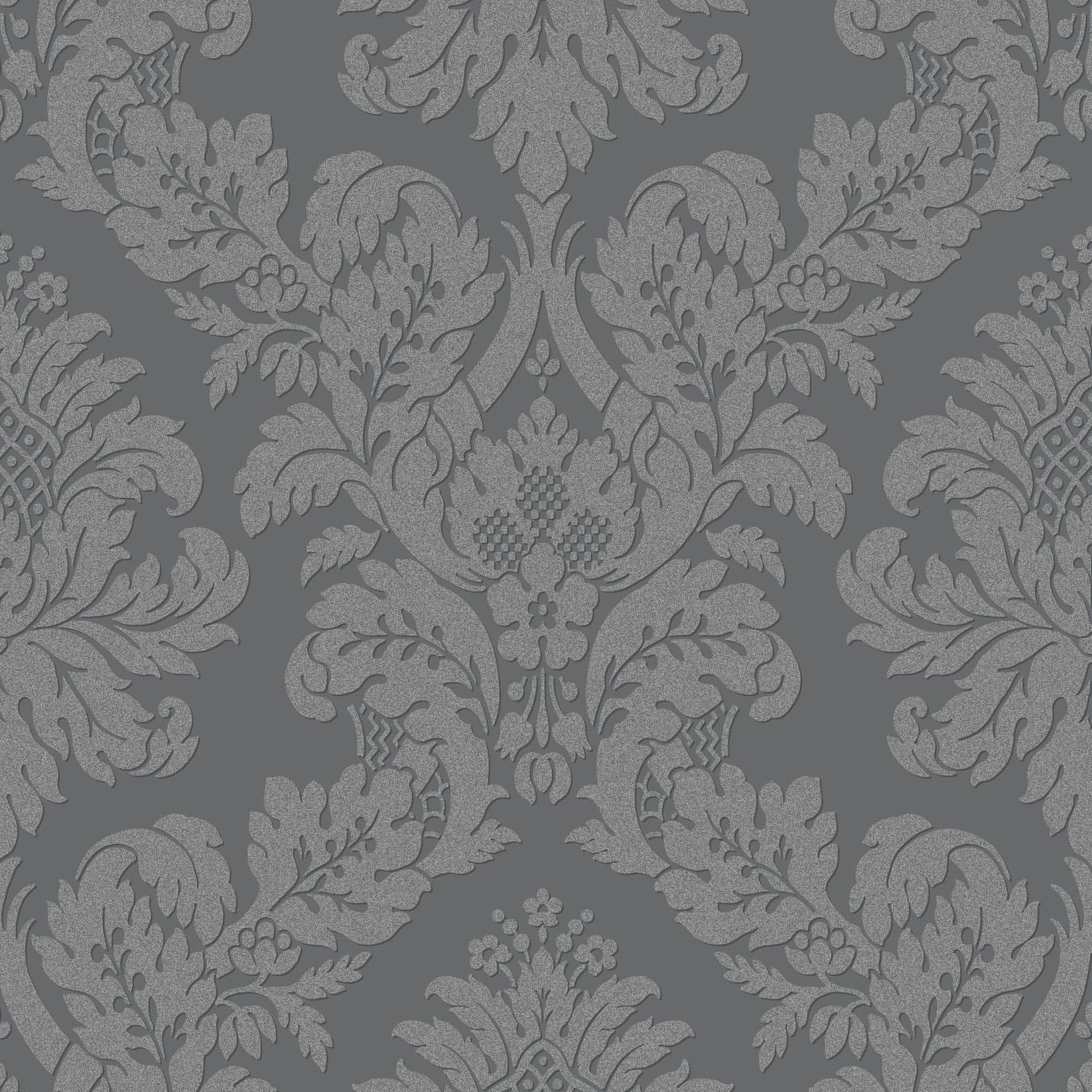 UK10435 | Classic Damask, Black - Etten Gallerie Wallpaper
