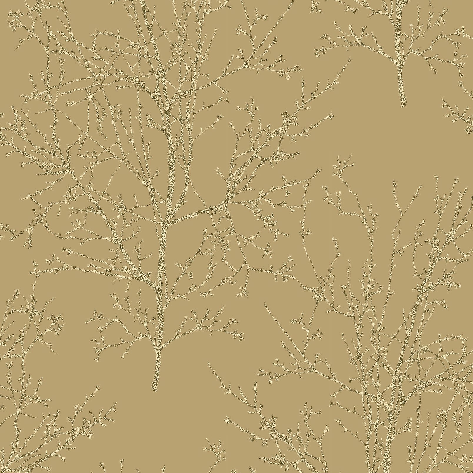 UK11503 | Bead Branches, Gold - Etten Gallerie Wallpaper