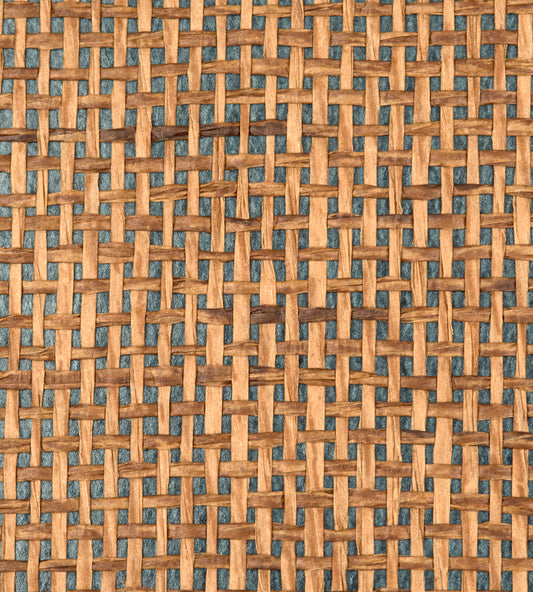Order Scalamandre Wallpaper Pattern Wtw0429Wood Name Woodland Weave Blue Texture Wallpaper