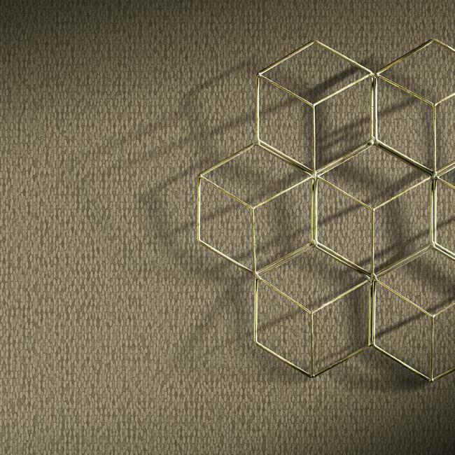View Y6231107 Natural Opalescence Stretched Hexagons Taupe Textures Antonina Vella Wallpaper