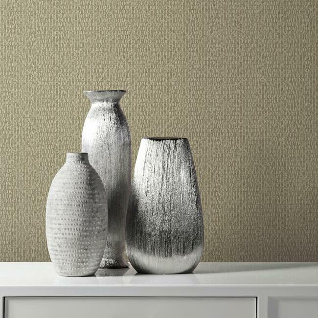 Select Y6231107 Natural Opalescence Stretched Hexagons Taupe Textures Antonina Vella Wallpaper