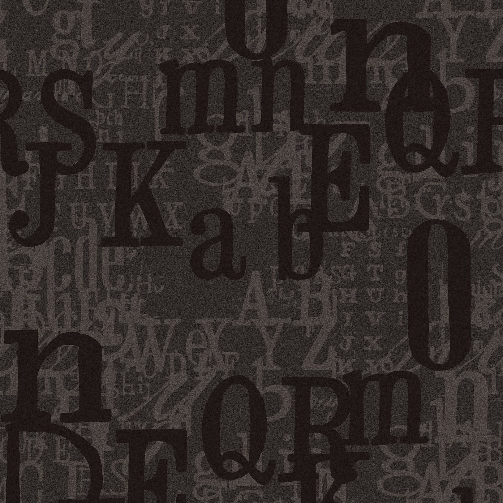 ZN52100 | Block Letters, Black - Etten Gallerie Wallpaper