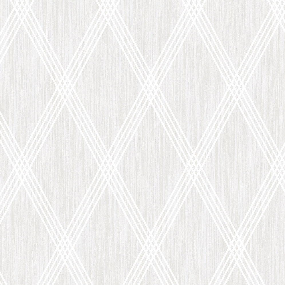 AW70900 | Marble Diamond Geometric, Off-White - Seabrook Designs Wallpaper