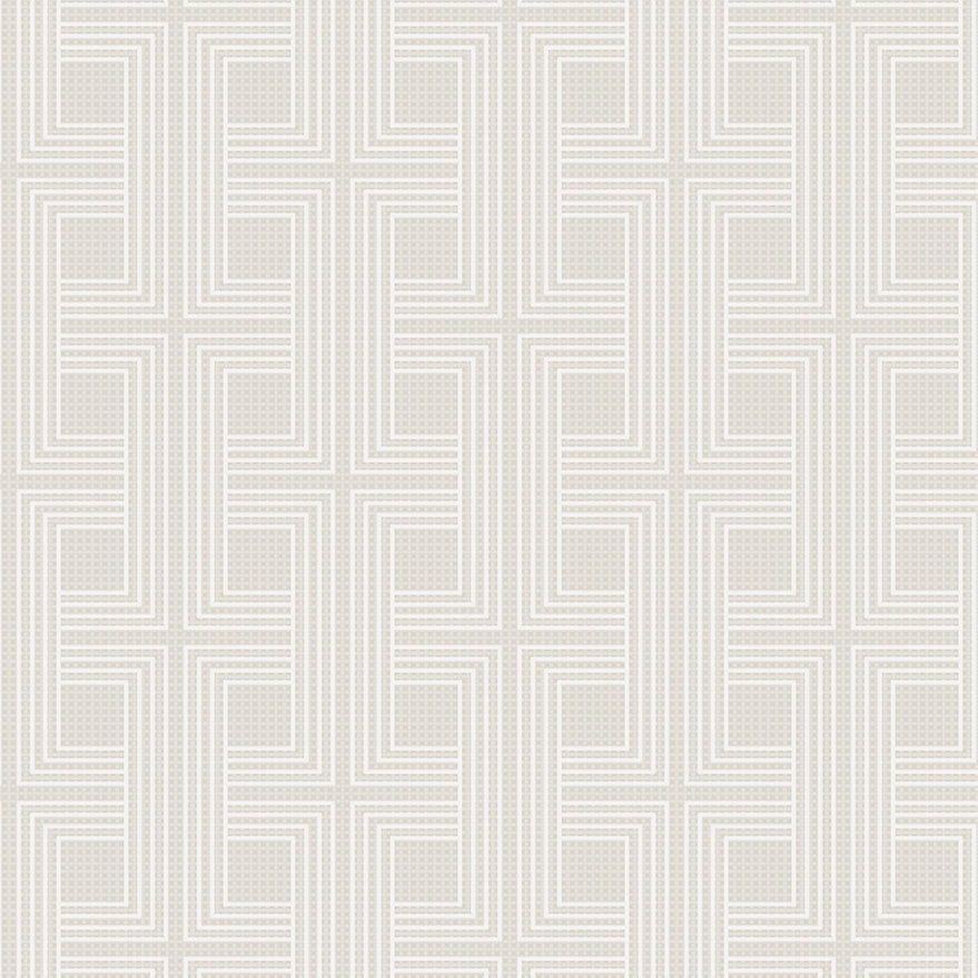 AW71603 | Interlocking Squares, Tan - Seabrook Designs Wallpaper