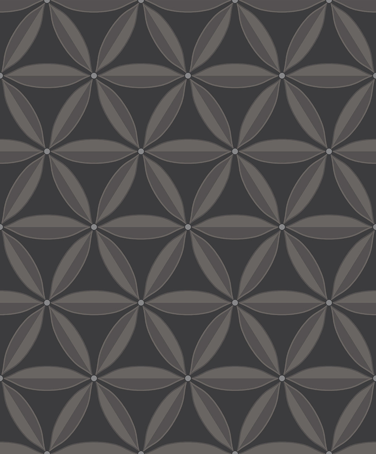 AW71710 | Lens Geometric, Black - Seabrook Designs Wallpaper