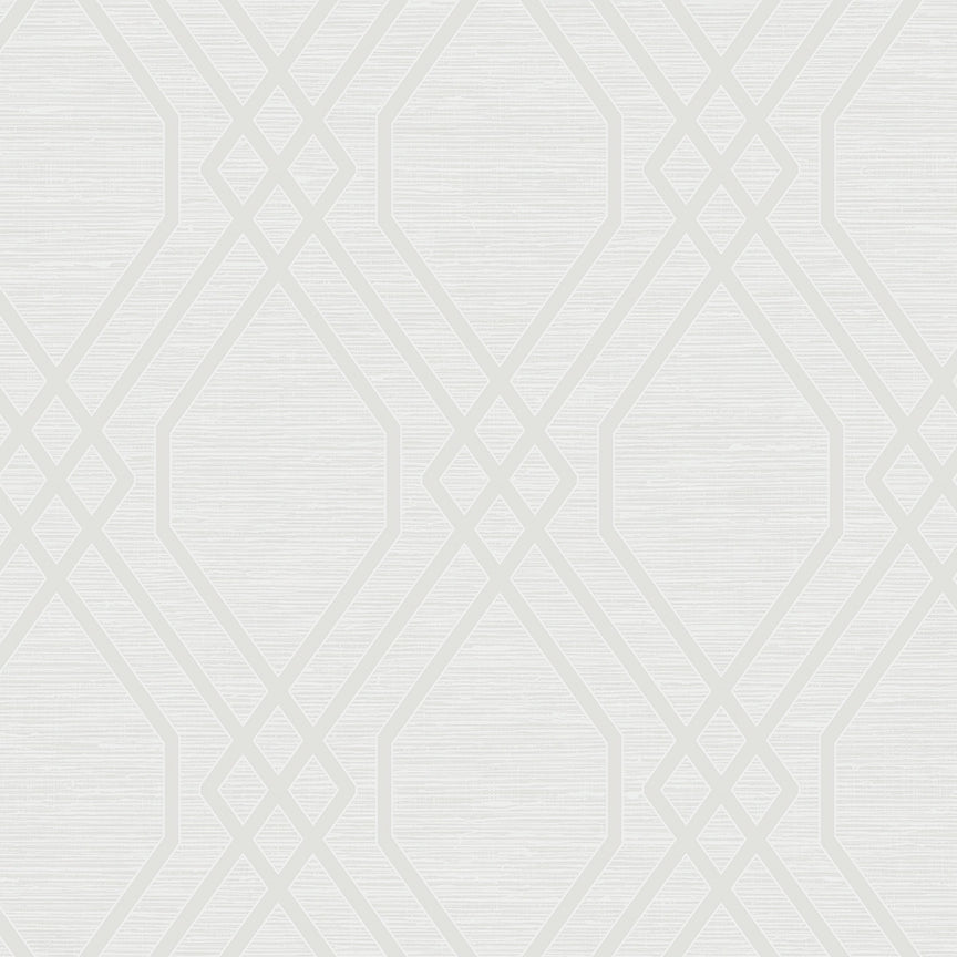 AW73700 | Diamond Geo, Off-White - Seabrook Designs Wallpaper