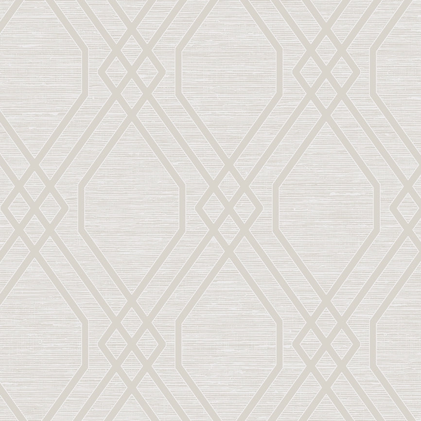 AW73708 | Diamond Geo, Beige - Seabrook Designs Wallpaper