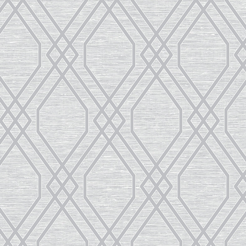 AW74127 | Diamond Cork, Silver - Seabrook Designs Wallpaper