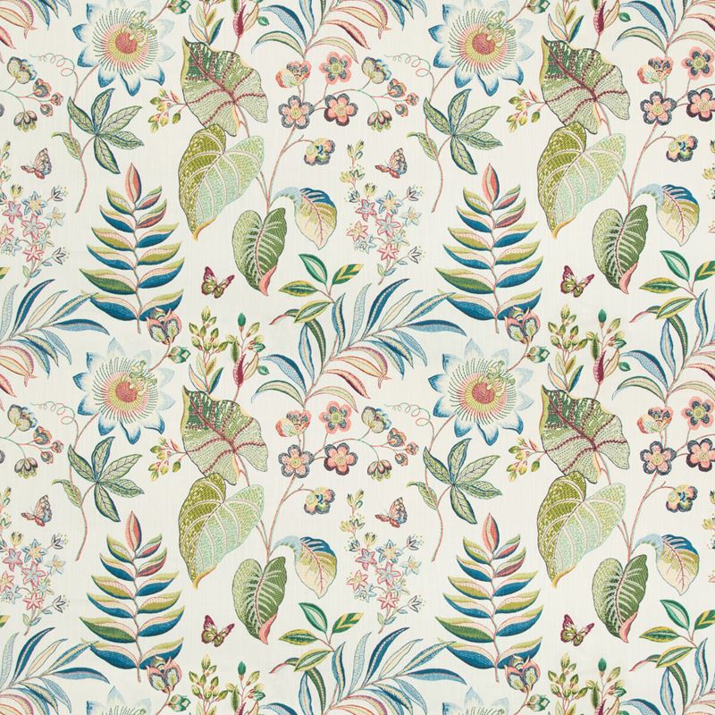 Purchase BOGOR.1.0 Bogor Peacock Botanical/Foliage White Kravet Basics Fabric