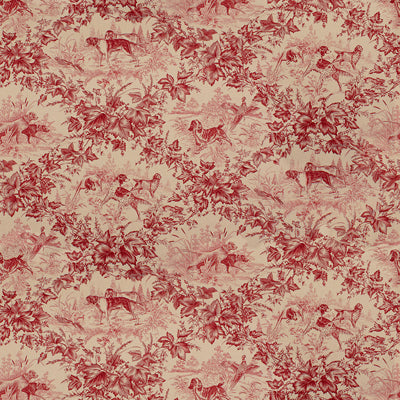 Acquire BR-70416-166 On Point Cotton Print Red Toile by Brunschwig & Fils Fabric