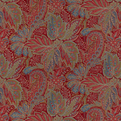 Buy BR-70423-179 Chandigarh Cotton And Linen Print Garnet Paisley by Brunschwig & Fils Fabric