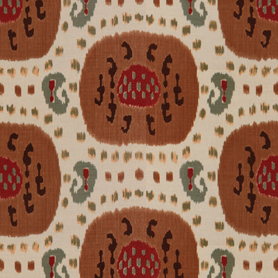 Order BR-71110.08.0 Samarkand Cotton And Linen Print Brown Ikat by Brunschwig & Fils Fabric