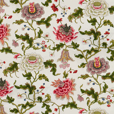 Acquire BR-71149.000.0 New Athos Glazed Chintz White Botanical by Brunschwig & Fils Fabric