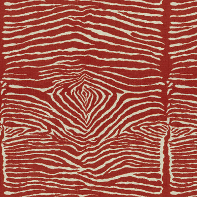 Select BR-79168-19 Le Zebre Red Animal Skins by Brunschwig & Fils Fabric