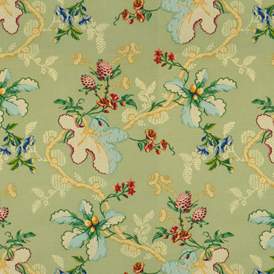 Buy BR-79355-464 Fabriano Cotton And Linen Print Jade Botanical by Brunschwig & Fils Fabric