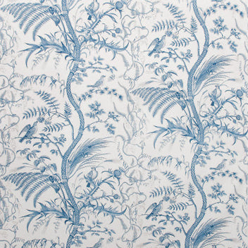 Acquire BR-79431-222 Bird And Thistle Cotton Print Blue Toile by Brunschwig & Fils Fabric