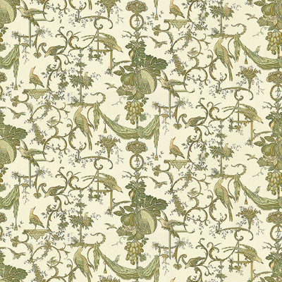 Order BR-79500-432 Kininvie Cotton Print Leaf On White Botanical by Brunschwig & Fils Fabric