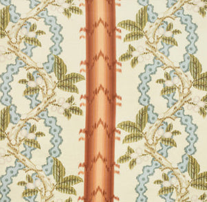 Select BR-79510-677 Josselin Cotton And Linen Print Rust And Blue Botanical by Brunschwig & Fils Fabric