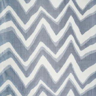 Buy BR-79785-271 Chevron Bar Silk Warp Print Marine Geometric by Brunschwig & Fils Fabric