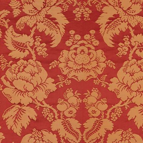 Search BR-81035-O Moulins Damask Rouge/Ivoire Damask by Brunschwig & Fils Fabric