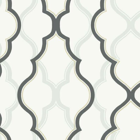 Looking CI2391 Modern Artisan II Double Damask White Candice Olson Wallpaper