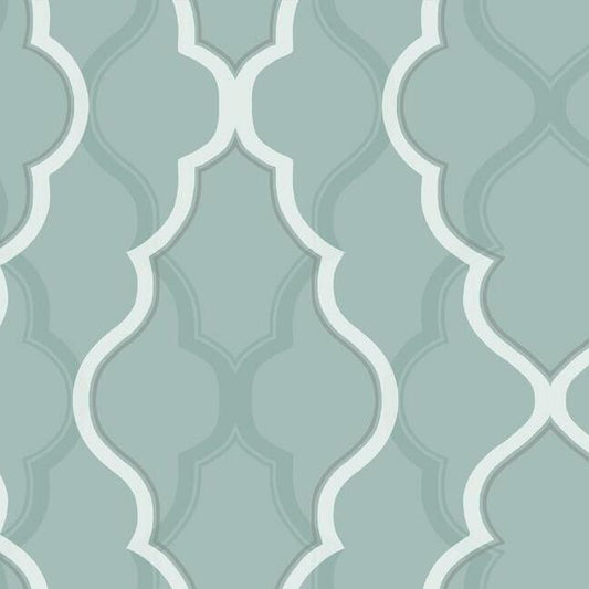 Acquire CI2394 Modern Artisan II Double Damask Teal Candice Olson Wallpaper