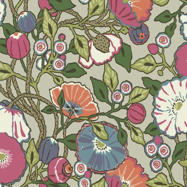 Purchase CY1516 Conservatory Vincent Poppies York Wallpaper