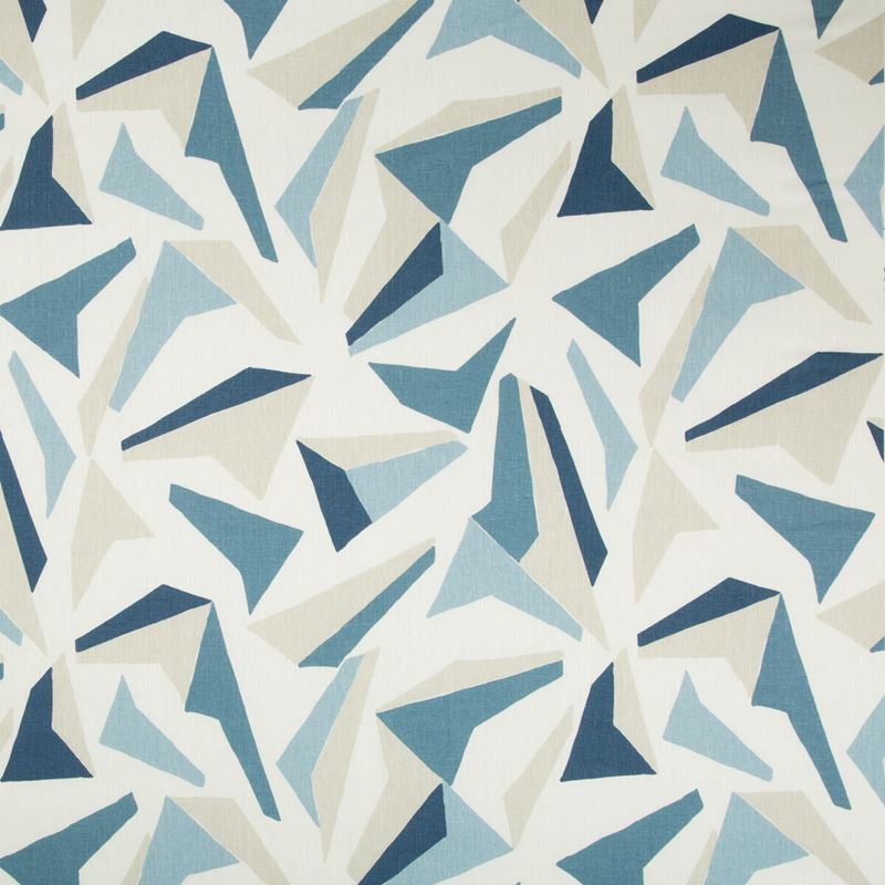 Find FLOCK.516.0 Flock River Geometric Dark Blue Kravet Basics Fabric