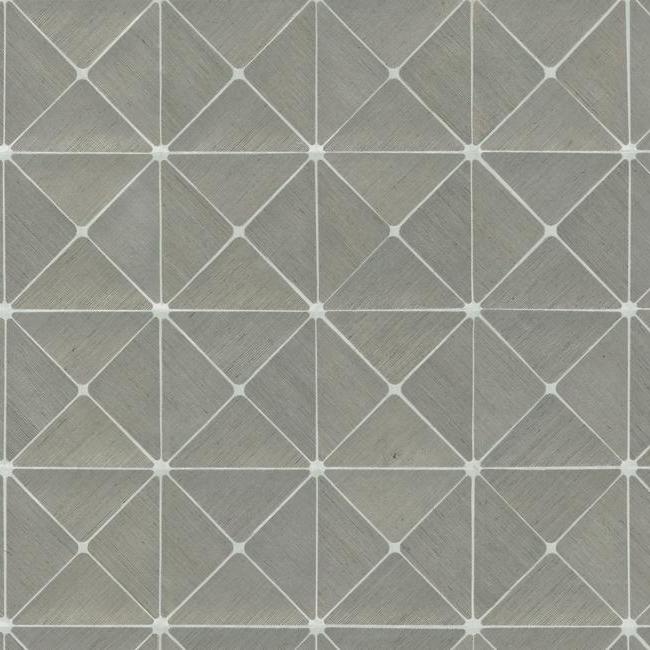 Looking GM7506 Geometric Resource Library Dazzling Diamond Sisal Grey York Wallpaper
