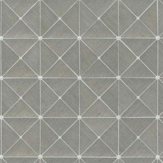 Looking GM7506 Geometric Resource Library Dazzling Diamond Sisal Grey York Wallpaper