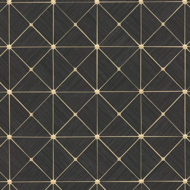 View GM7507 Geometric Resource Library Dazzling Diamond Sisal Gold York Wallpaper