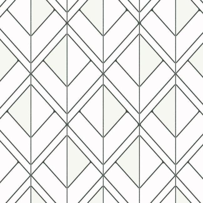 Select GM7552 Geometric Resource Library Diamond Shadow White York Wallpaper