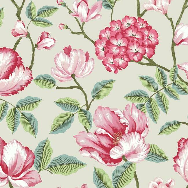 GR5905 | Grandmillennial, Morning Garden Beige York Wallpaper