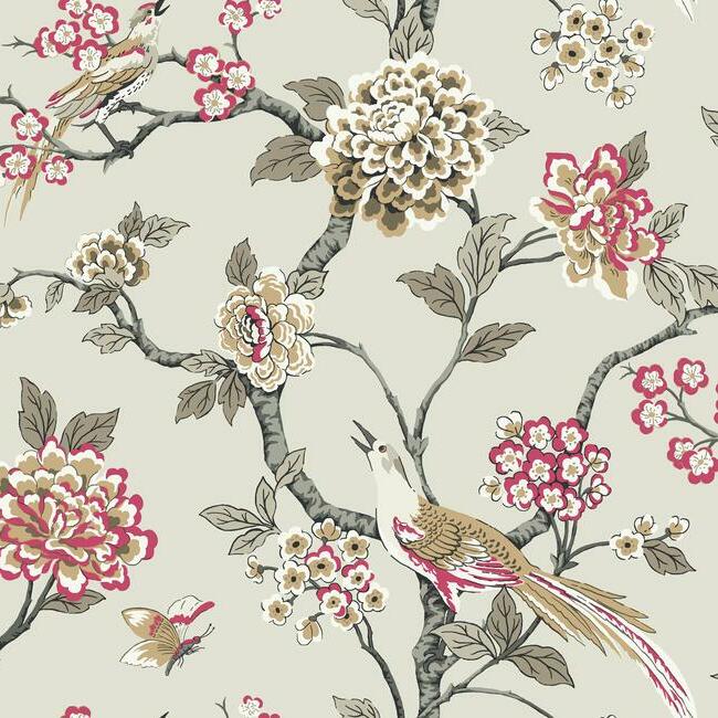 GR5932 | Grandmillennial, Fanciful Beige York Wallpaper