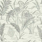 GR5953 | Grandmillennial, Fernwater Cranes Black/Gray York Wallpaper