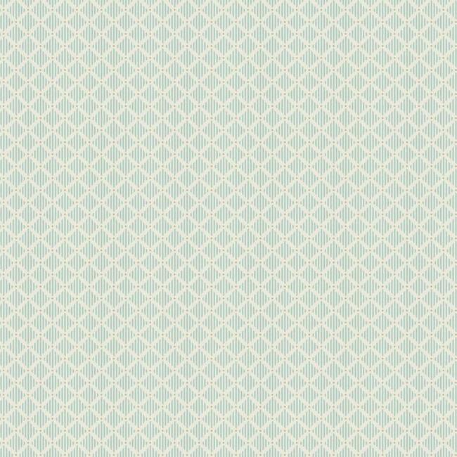 GR6001 | Grandmillennial, Diamond Gate Blue/Taupe York Wallpaper