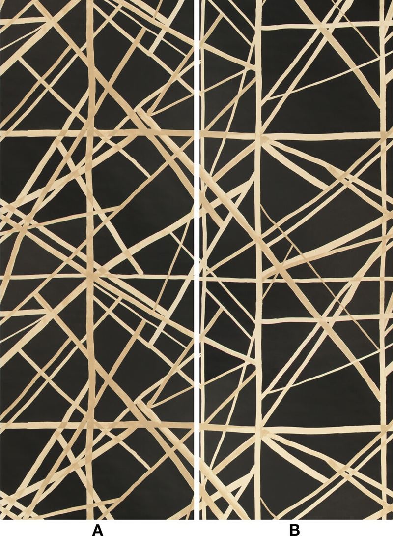 GWP-3417.811 Channels Paper Onyx Almond by Groundworks