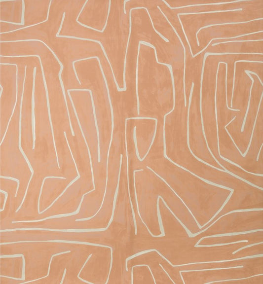 GWP-3501.117 Graffito Salmon/Cream by Groundworks